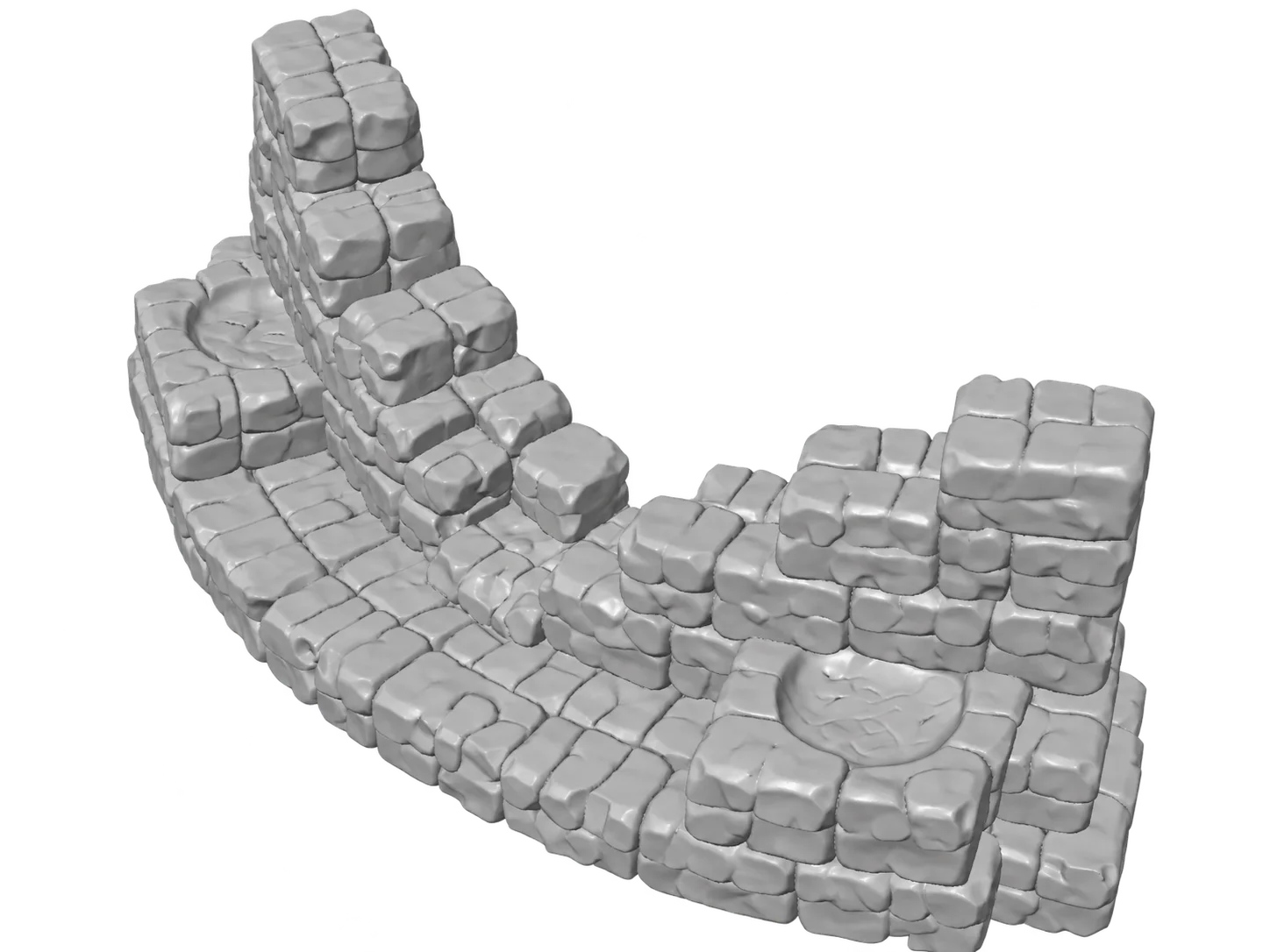 Curved Ruined Wall