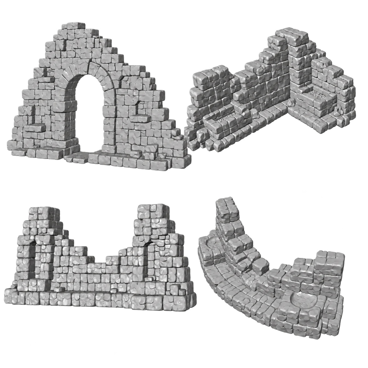 Ruined wall scenery